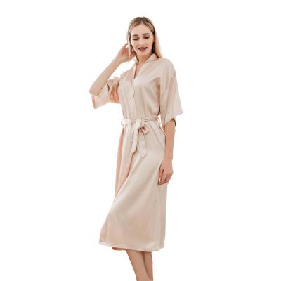 China Plus Size Cardigan Nightgown Extra Long Nightgown Thermal Long Nightgown 2022 Solid Color Slim Dressing Gown And Sexy Color Bathrobe for sale