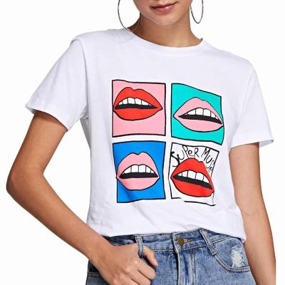 China Custom QUICK DRY Custom 100% Polyester Printing Private Label Women's T-Shirt for sale