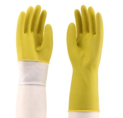 China Household Cleaning High Performance Kitchen Cleaning Dish Wash Household Comfortable Latex Cleaning Gloves for sale