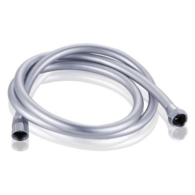 China Modern PVC Bathroom Shower Tube 500mm Silver Spiral Reinforced PVC Shower Hose for sale