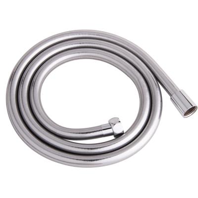 China New Modern Design Bath Accessories 5 Layers Core Brass Nut Powder PVC Silver Shower Hose for sale