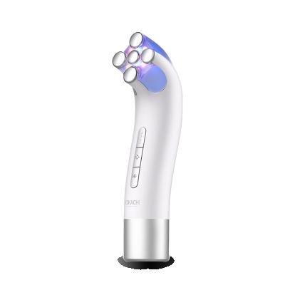 China Multifunctional Anti-Puffiness RF EMS Face Massager Lighting Up Tightening Face Lifting Beauty Machine for sale