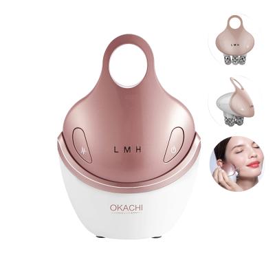 China Anti-puffiness OEM face massager face lifting roller microcurrent massager for sale