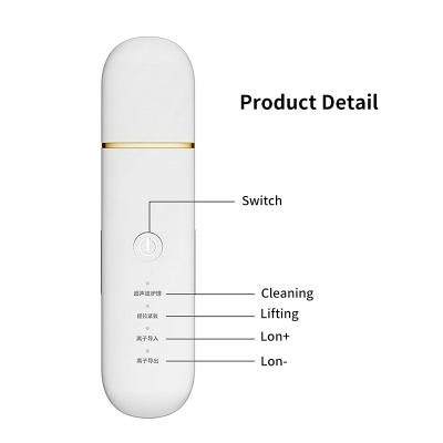 China Professional Skin Scrubber DEEP CLEANSING Ultrasonic Facial Scrubber for sale