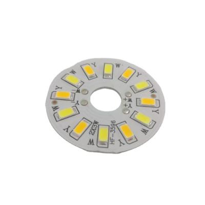 China LED Lighting/LED Bulb Lighting OEM Led PCB Panel PCB For SMD 5730 LED 3w 42mm 9-11v LED PCB Aluminum PCB For led lights for sale