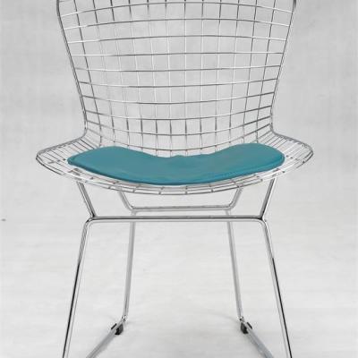 China Solid Steel Slipcovered Dining Chair Wire Side Chair for sale