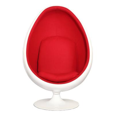 China Fiberglass Design Chair Lounge Egg Ball Spinning Chair for sale