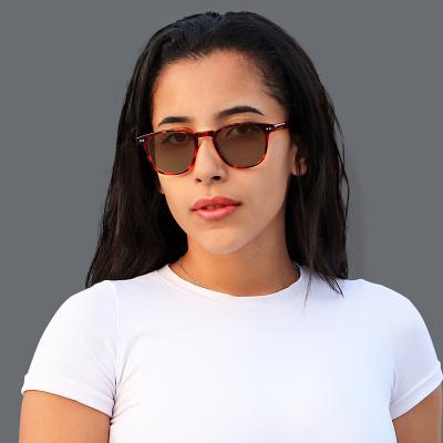 China Fashion sunglasses 2021 newest square women's sunglasses new vintage thick fawn colorful eyeglasses retro fashion acetate sunglasses for sale