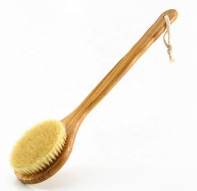 China All Natural Natural Bristle Shower Brush Massaging Bath Bamboo Back Body Brush for sale