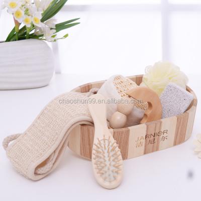 China Fashion Viable Promotional Bath Sets Bath Sets / Shower Gel Wooden Bath Gift Set Wholesale for sale