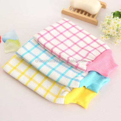 China Eco-friendly Morocco Soft Exfoliating Washing Glove Cloth Bath Mitts Rayon Fabric for sale