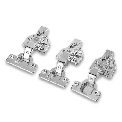 China Modern Furniture Hardware Stainless Steel 3D Hidden Hinge Clip On Hydraulic Hinge For Cabinet for sale