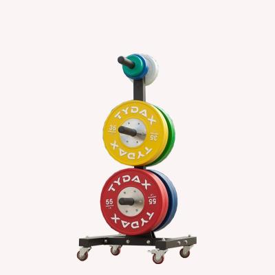 China Heavy Duty Gym Weight Plate Rack Equipment Vertical Dish Storage Bumper Tree for sale