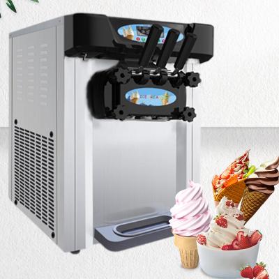 中国 Commercial Ice Cream Maker MUXUE Soft Serve Ice Cream Maker Three Flavors Ice Cream Maker For Snack Bars 20L/H 販売のため