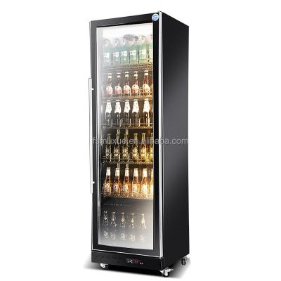 China MUXUE Single-temperature 1 Door Commercial Glass Refrigerators Beer Fridge for Hotels Glass Door Display Fridge MX-PJG620F-1 for sale