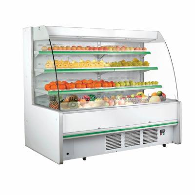 China MUXUE Single-temperature Air Curtain Refrigerator Supermarket Open Fridge Commercial Fridge for Fruits and Vegetables MX-FMG2000F-B for sale