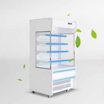 China MUXUE Single-temperature Air Curtain Refrigeration Equipment Open Supermarket Refrigerator for Fruit and Vegetable Showcase MX-FMG1200F-C for sale