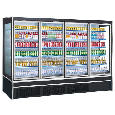 China Vegetable Cortine De AR Glass Display Vertical Fruta Air Curtain Single-temperature MUXUE Fruit Vegetable Refrigerator Single-Door Geladeira Showcase for sale