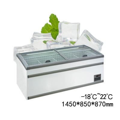 China MUXUE Single-temperature Refrigerator Supermarket Chest Freezer Commercial Combination Island Freezer - Frost Free 530L Combination Side Freezer for sale