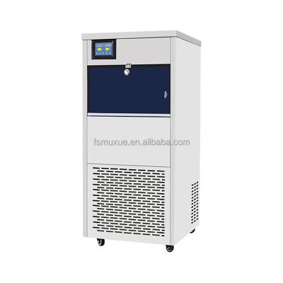 China Snow Ice Maker for Cold Drink for Display MUXUE Seafood/Meat Snow Ice Machine Irregular Granular Crushed Ice Machine with 60kg (130lb) Output for sale