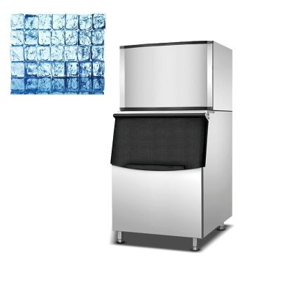 China Cube Ice Maker For Making Cold Drink MUXUE Commercial Ice Makers Ice Cube Making Machine Cubic Ice Output 200kg (440lb) Per Day for sale