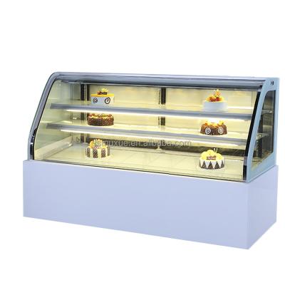 China 2 Meter Cake Refrigerater Showcase Bakery Display Refrigerated Cabinet MUXUE Single-temperature MX-DGG2000F-S for sale