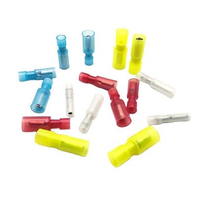 China Brass Pluggable Terminal Block Nylon Fully Insulated Quick Bullet Disconnects Male And Female Nylon Bullet Connection Terminal for sale