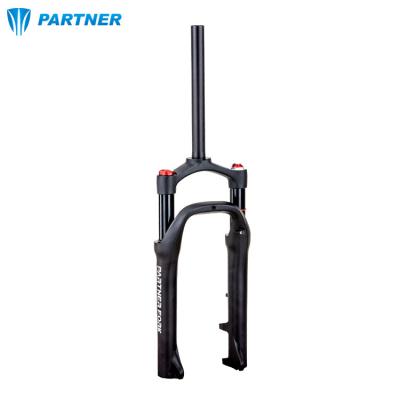 China Front fork lock+air 135mm height air suspension fork snow bike 26inch bicycle air hydraulic front fork open fat bike for sale