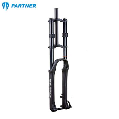 China Mountain Bikes 29 Inch Hydraulic Front Fork FR AM Suspension DH Crown Fork Bicycle QR 15*100MM Double Crown Fork DH Suspension Double for sale