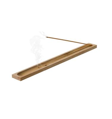 China Incense Bamboo Wood Japanese Incense Holder For Home Decoration Natural Simple Wood Stick Censer Sticks for sale