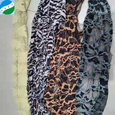 China Breathable Factory Take All Kilo Cheap Price Colorful Mesh Lace Stock Fabric for sale