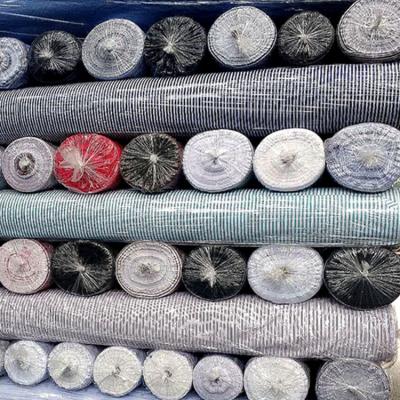 China Stocklot Shrink-Resistant Shirt And Garment Use Woven TC Textile Fabric Polyester / Cotton Stripe Dyed Woven for sale