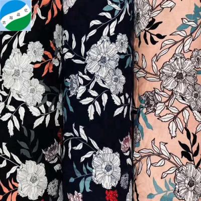 China Good Quality 100% Rayon Anti-UV Printed Lot Stock Rayon Fabric For Shaoxing Textile for sale