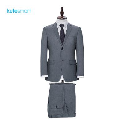 China Breathable Classic Suit Bespoke Tailor Made Suit Wool Mens Suit Check Blazer 2 Piece Set For Men for sale