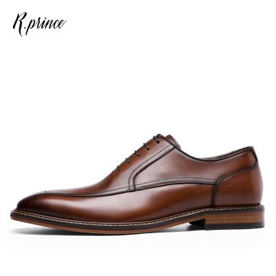 China Breathable Men Business Oxford Shoes Classic Modern Formal Daily Wear Haute Couture Handmade Good Quality for sale