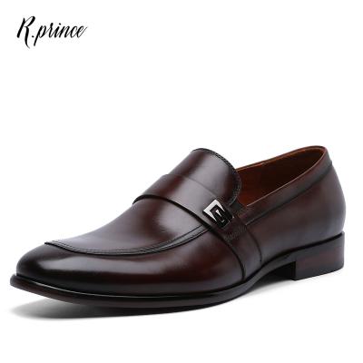 China Waterproof 2021 New Wholesale Men's Shoe Luxury Fashion Custom Design Genuine Leather Formal Breathable Shoes for sale