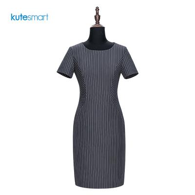 China Office Female Anti-static Stylish Casual Dress Evening Business Casual Dress Urban Clothing for sale