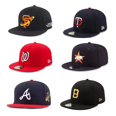 China Wholesale Custom High Quality JOINT Style Hip Hop Basketball Hats Fitted Hat Simple Flat Brim Snapback Custom Hat for sale