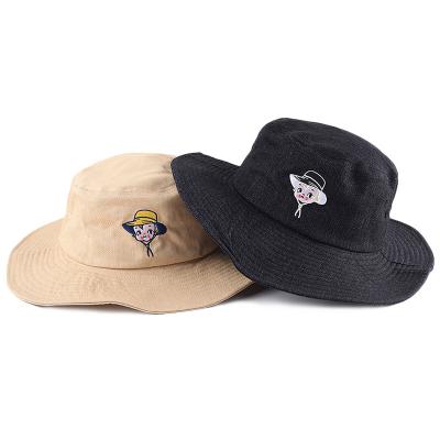 China Picture embroidery custom logo cotton wholesale custom service bucket hat for sale