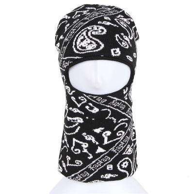 China JOINT Women's Design Jacquard Knitted 1 Hole Ski Goggle Face Colored Custom Logo for sale