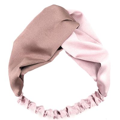 China Handmade Custom Designer Cute Elastic Hair Accessories Headband For Women Satin Striped Turband Headband for sale