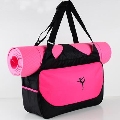 China Wholesale custom logo eco-friendly travel gym oxford waterproof bag with yoga mat holder yoga mat bag for sale