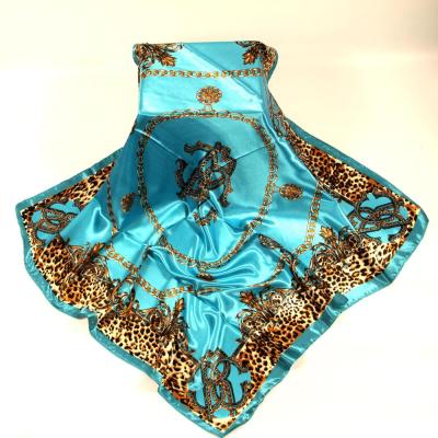 China Wholesale Fashion Square RTS Large Square Satin Head Scarf Hair Scarf Silk Satin Neck Scarf for sale