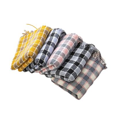 China Casual Scarf Autumn/Winter Simulate Cashmere Scarf Ladies 2021 New Korean Fashion Warm Plaid Scarf For Women for sale