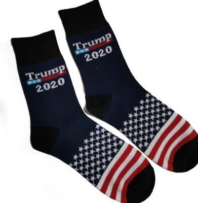 China Hot Selling 2020 Presidential Election Sweat-absorbent Trump Socks Mid-Calf Length Cotton Socks Vintage Cozy Socks for sale