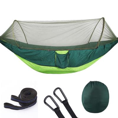 China Portable Quick Dry Outdoor Camping Travel Sport Hiking Sleep Bed Mosquito Net Hammock With Canopy for sale