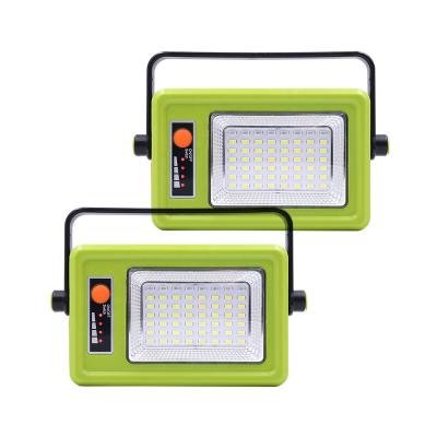 China Garden High Brightness Outdoor Mobile Power USB Flood Light Emergency Flood Light Rechargeable Portable Solar Floodlight for sale