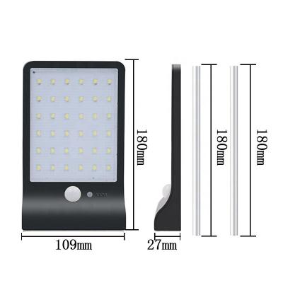 China Old Polycarbonate Classic Ultra Thin Classic Remote Control Human Motion Sensor Waterproof Outdoor Safety LED Solar Street Light for sale