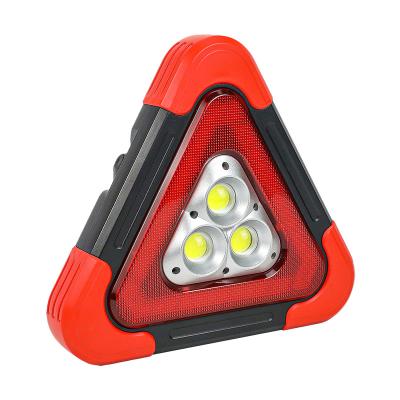 China Emergency light high power work lamp outdoor waterproof solar rechargeable portable car/new camping/studio triangle led warning light for sale