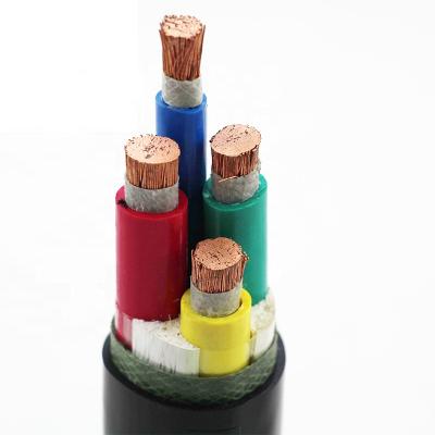 China Underground 4mm 10mm 16mm 35mm 50mm 4 Core Armored Copper Power Cable 0.6/1KV 4 Core 95mm XLPE Armored Underground Cable 240 sq mm for sale